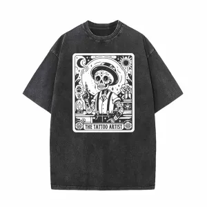 The Skull Tattoo Artist Vintage Washed T-shirt