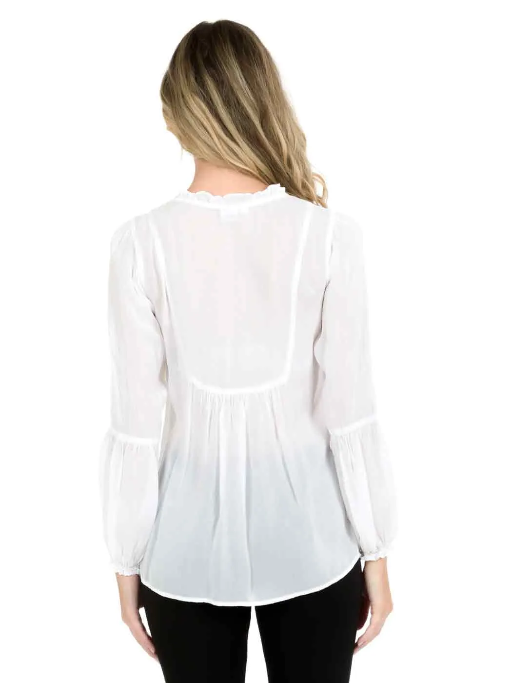 Tianello "Antionette"  Blouse - Sueded CUPRO Rayon Georgette