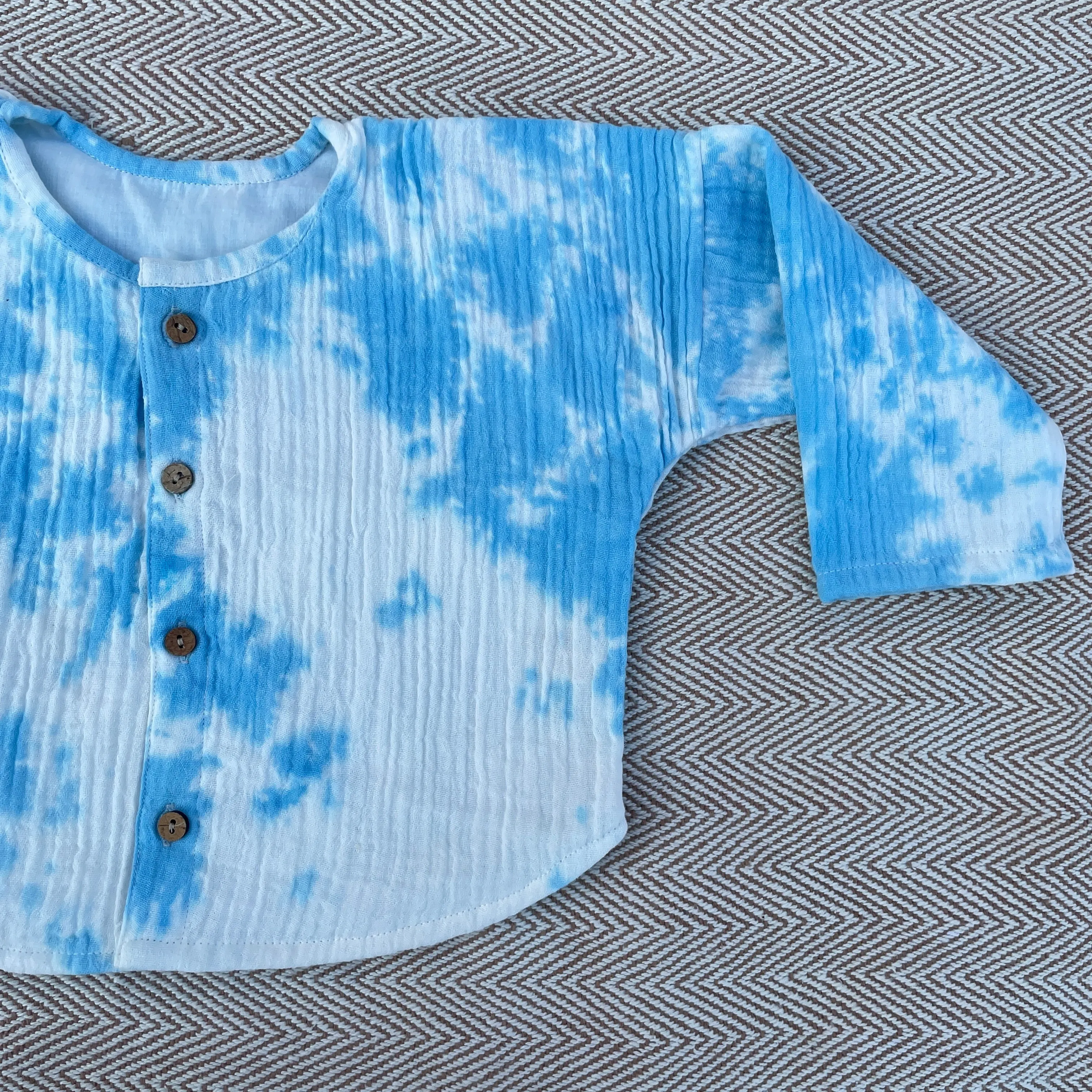 Tie-Dye Crinkled Muslin Co-ord