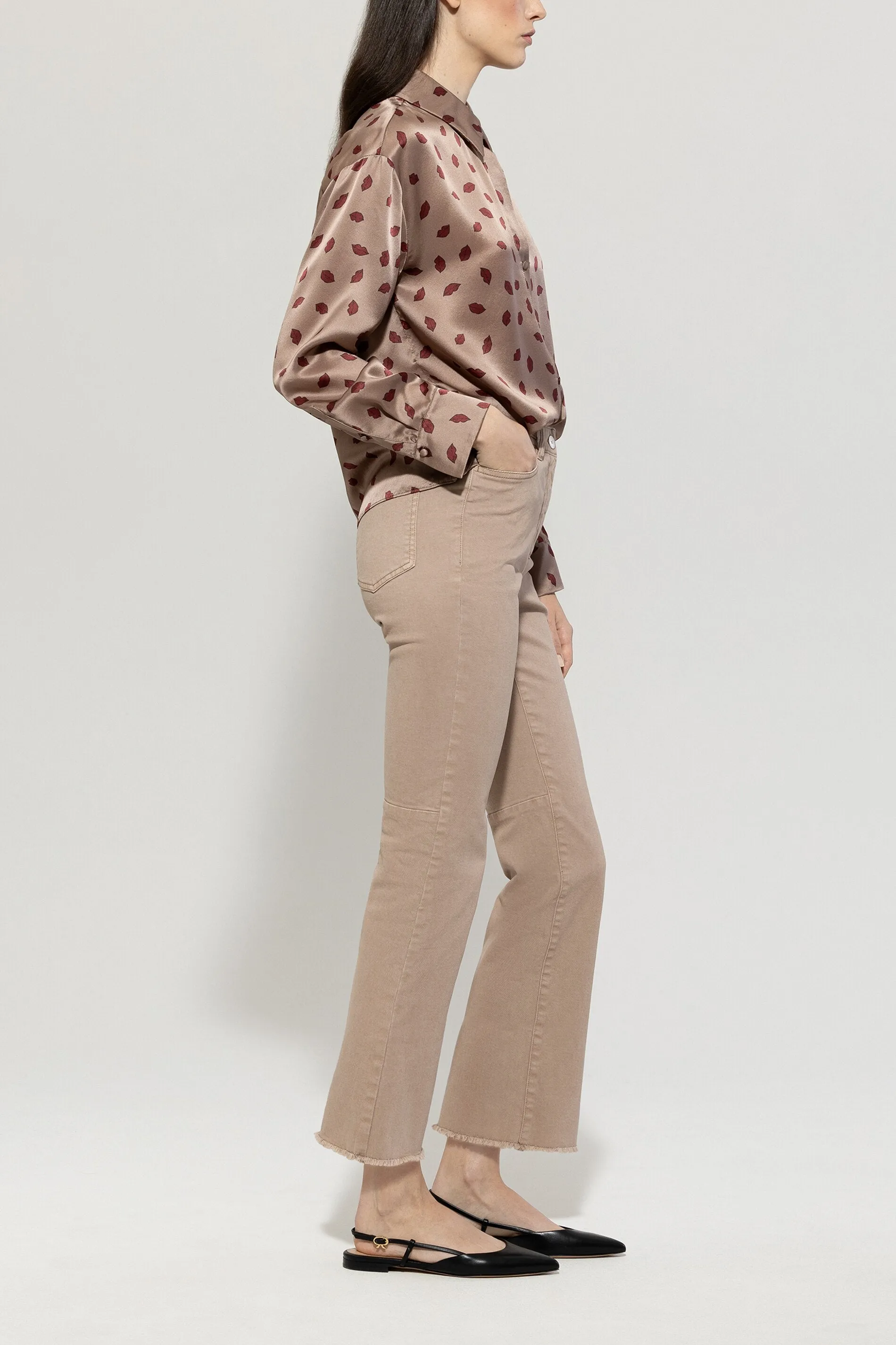 Timeless Chic Cotton Denim Flare 7/8 Jean <span>618736<span>