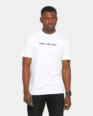 Tommy Jeans Straight Logo T-Shirt White