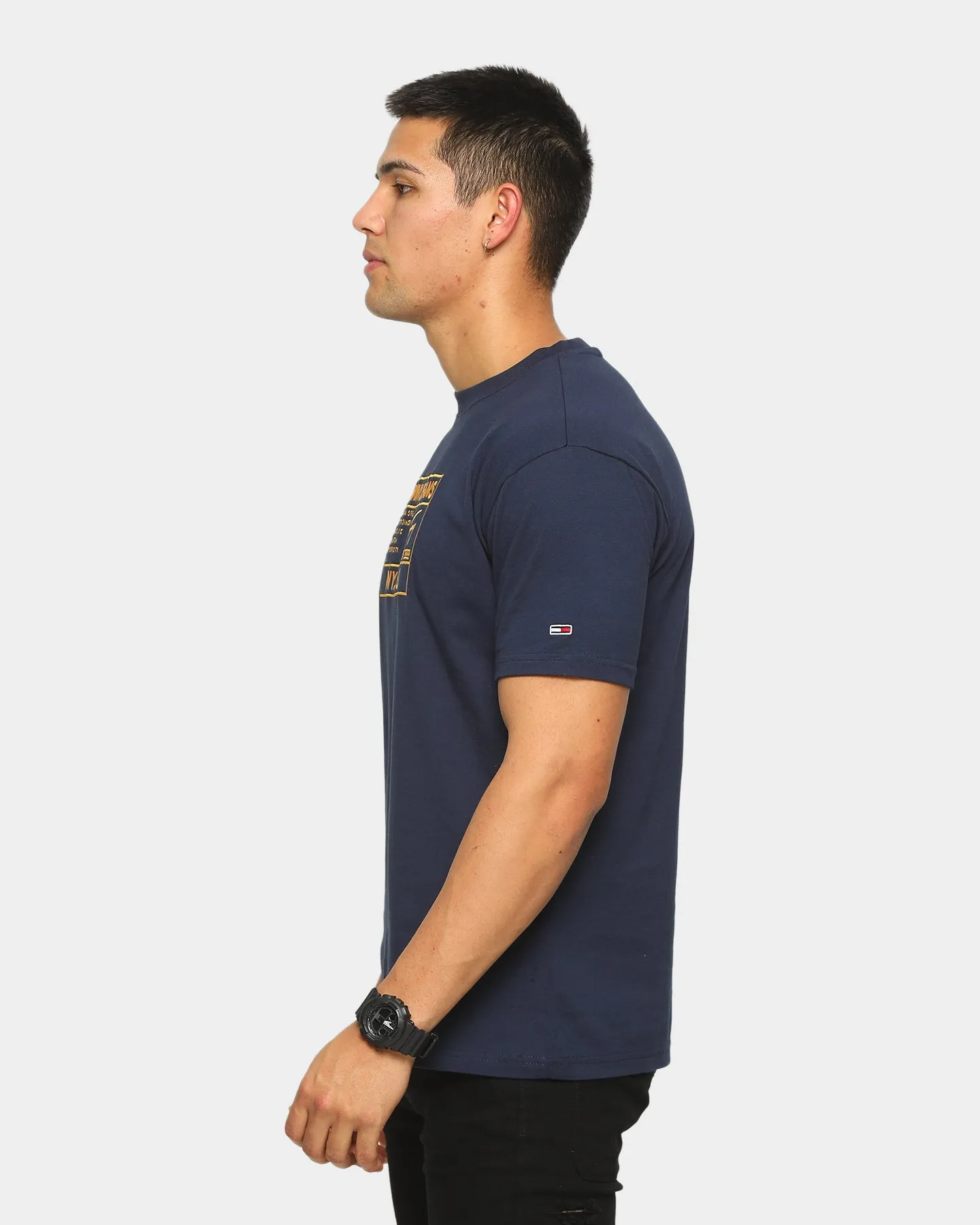 Tommy Jeans TJM Gold Embroidery Logo T-Shirt Twilight Navy