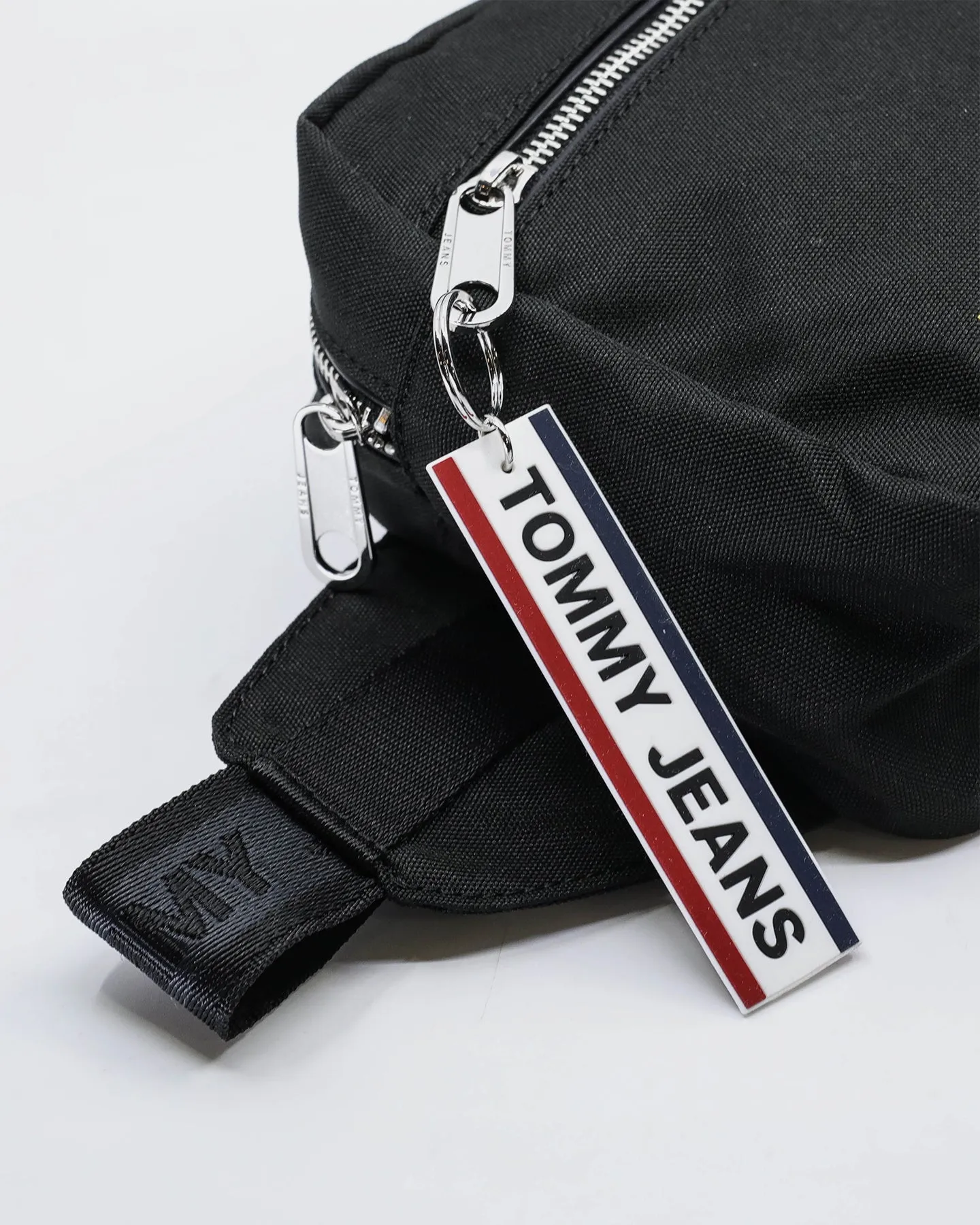 Tommy Jeans TJM Logo Tape Conv Crossbody Bag Black