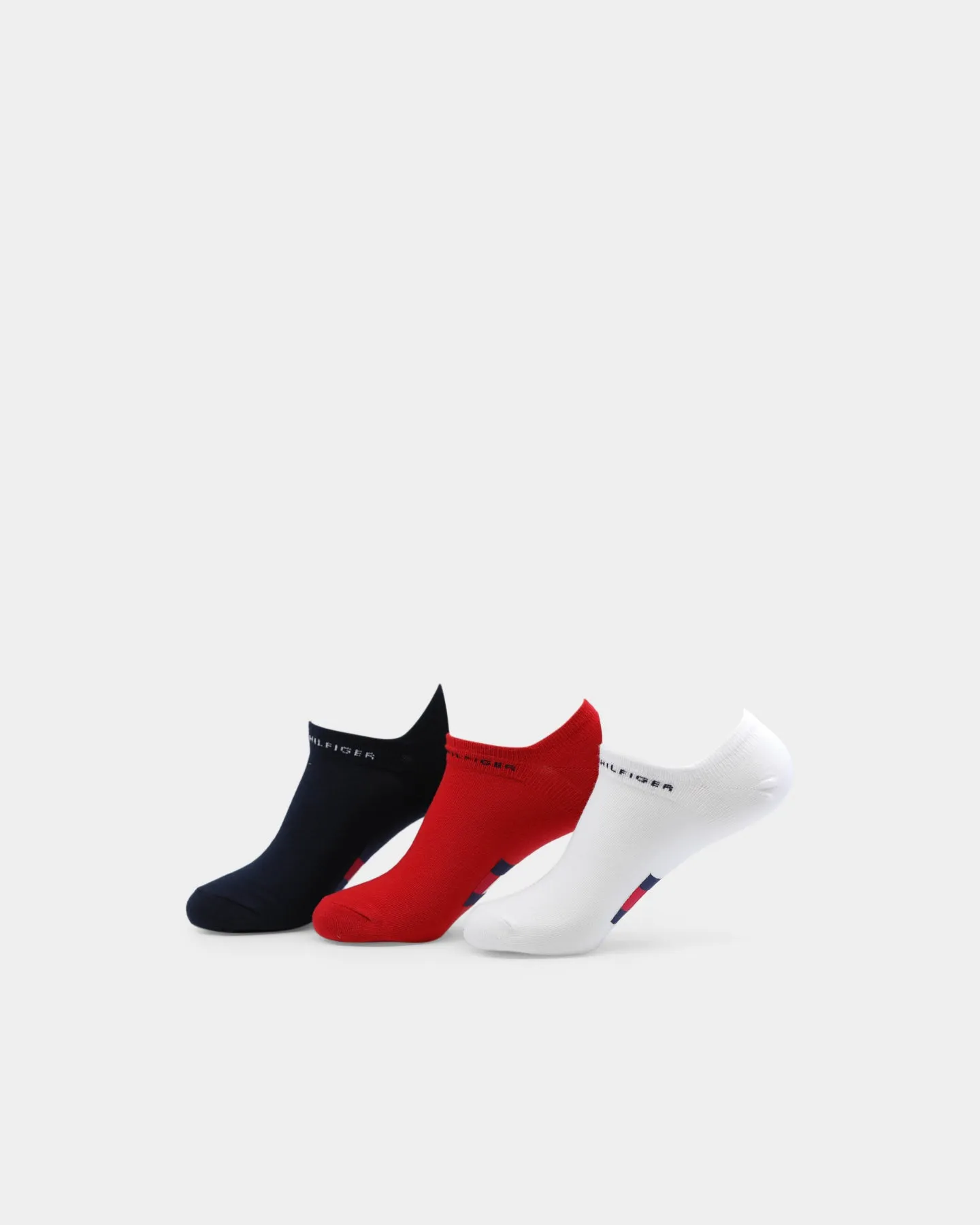 Tommy Jeans Women's 3PK Flag Logo Liner Multi/Red/White