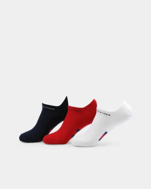 Tommy Jeans Women's 3PK Flag Logo Liner Multi/Red/White
