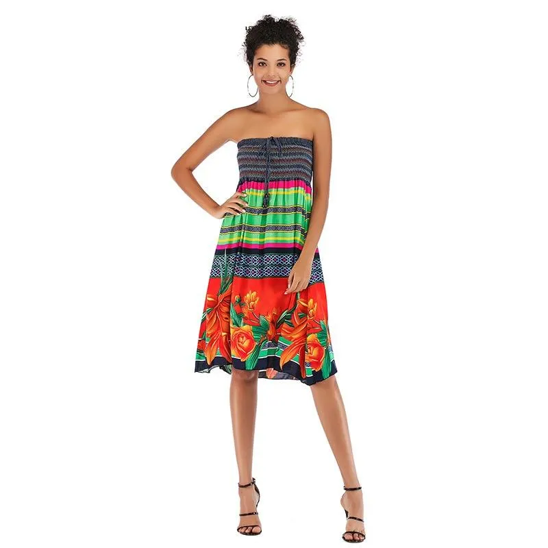 Versatile Boho Print Dress
