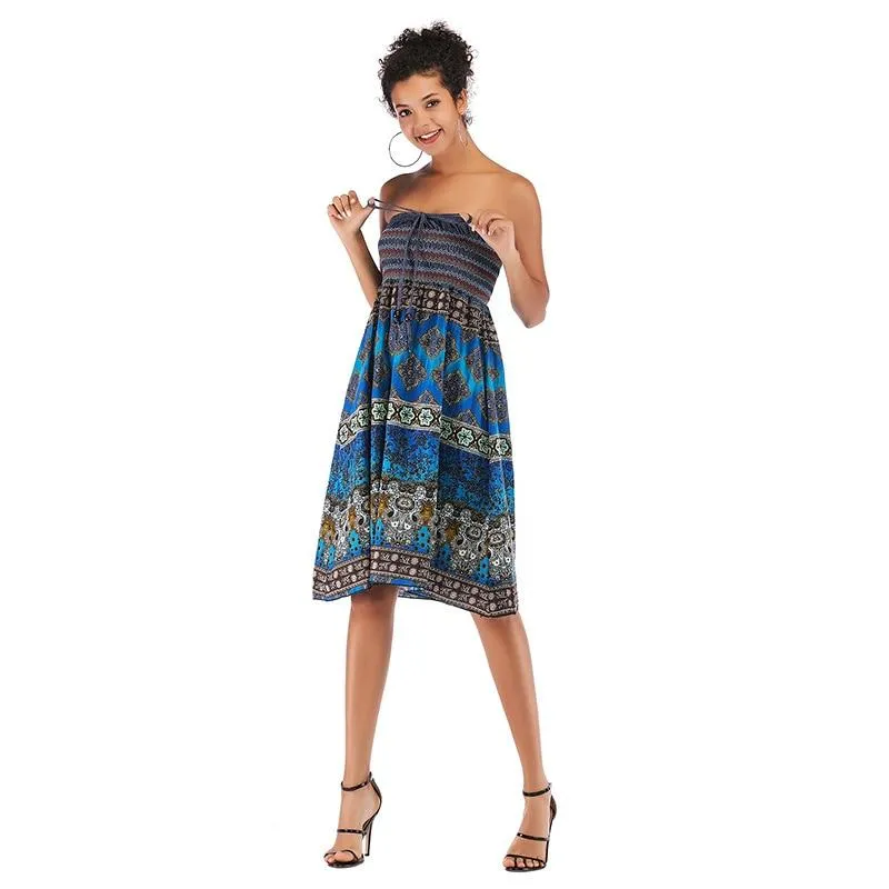 Versatile Boho Print Dress