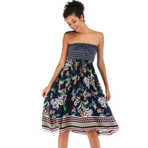Versatile Boho Print Dress