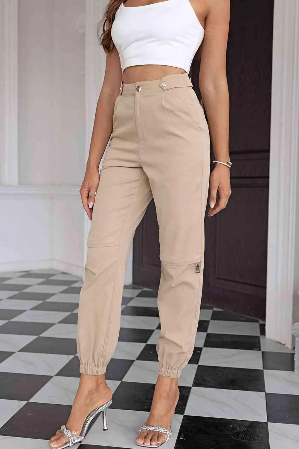 Versatile Chic High Waisted Jogger Pants