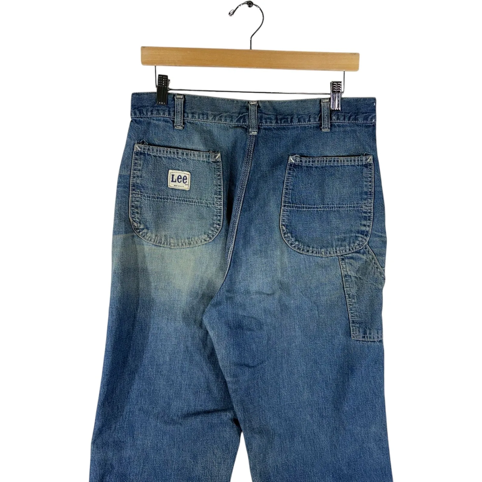Vintage Lee Straight Leg Denim Jeans Men's Sz 32x33