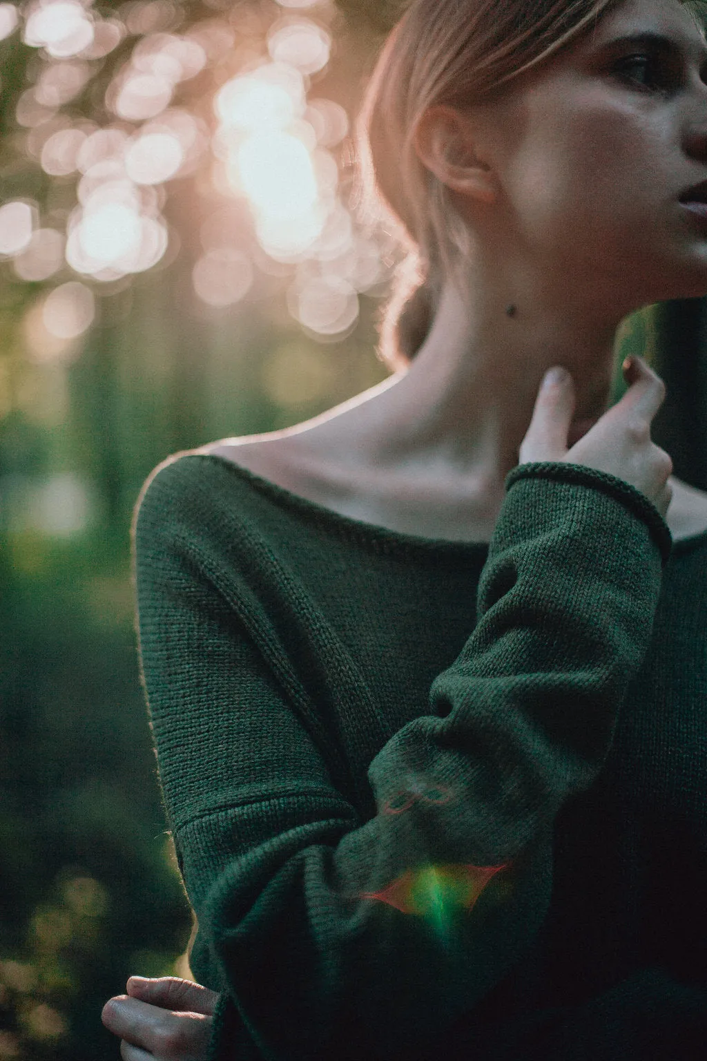 Warm alpaca wool sweater Moss khaki | VÉJA