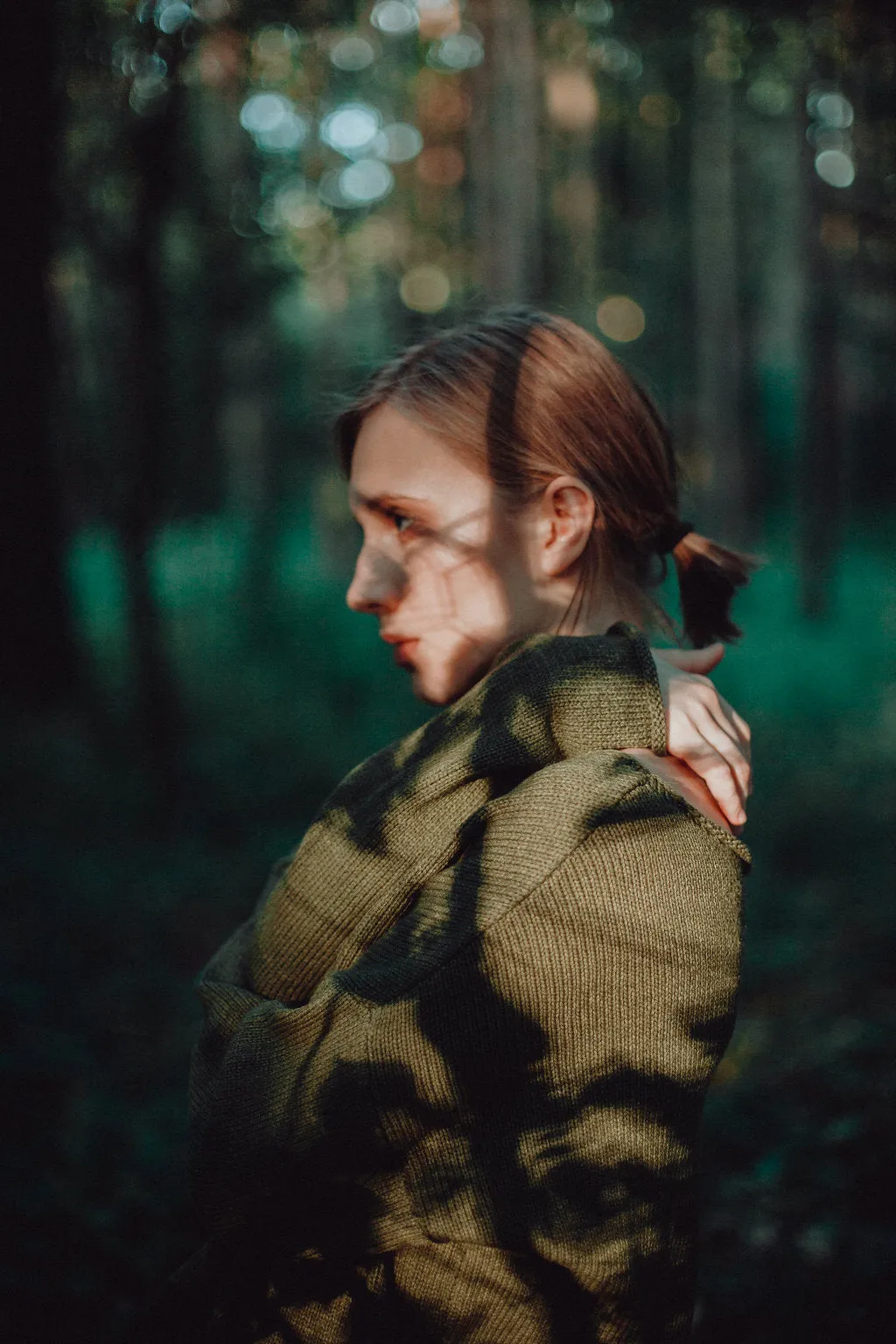 Warm alpaca wool sweater Moss khaki | VÉJA