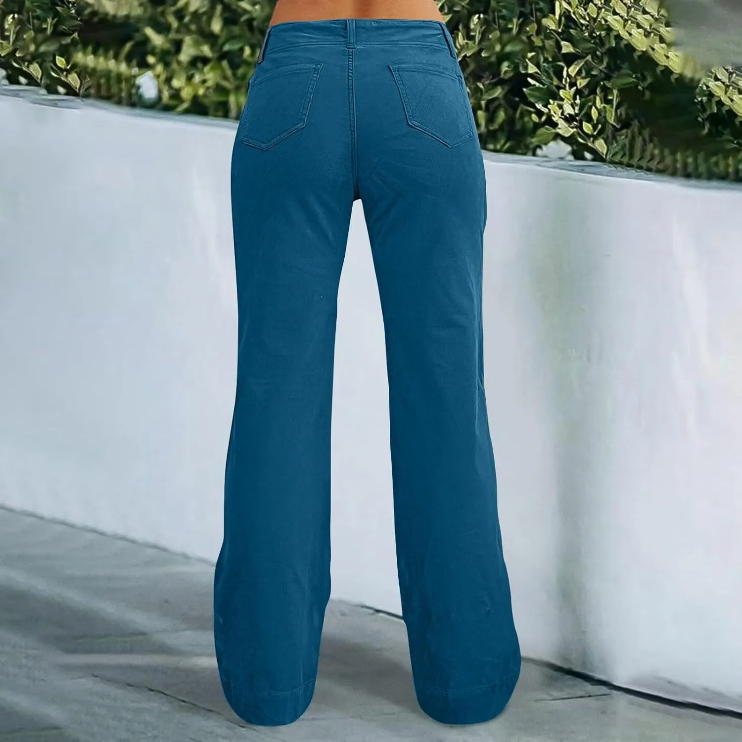Wide Leg Pants for Women, Straight Leg High Waisted Pants Wide Baggy