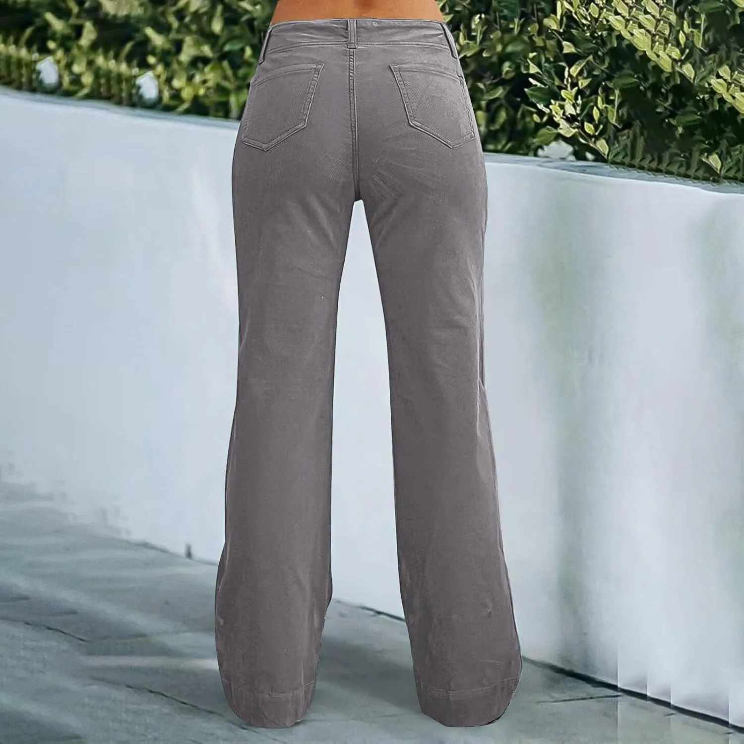 Wide Leg Pants for Women, Straight Leg High Waisted Pants Wide Baggy