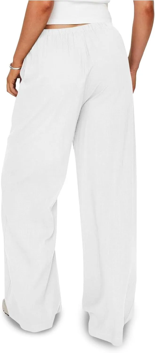 Wide Leg Pants for Women, Straight Leg Pants Baggy Wide High Waisted