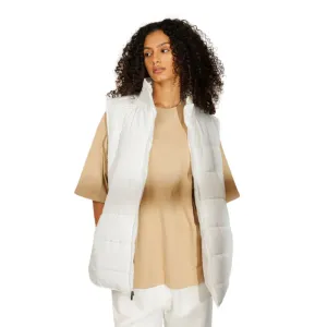 WinterLite Sleeveless Vest In Off White