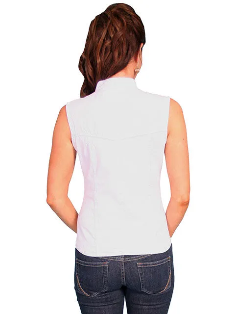 Women's Cantina Collection Top: Sleeveless Button Front