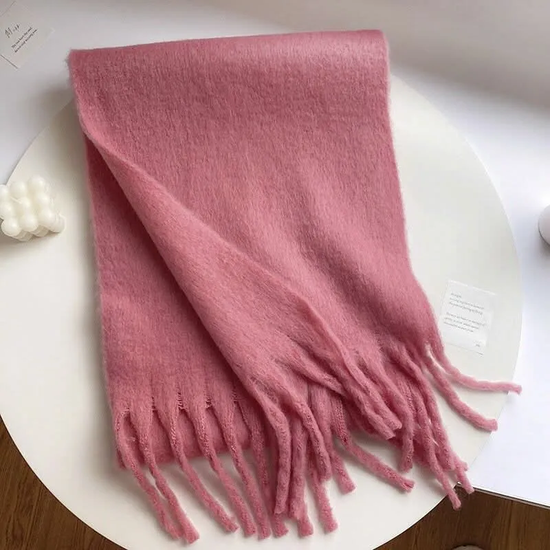 Women's Mohair Winter Scarf – Thick Warm Shawl