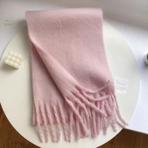 Women's Mohair Winter Scarf – Thick Warm Shawl