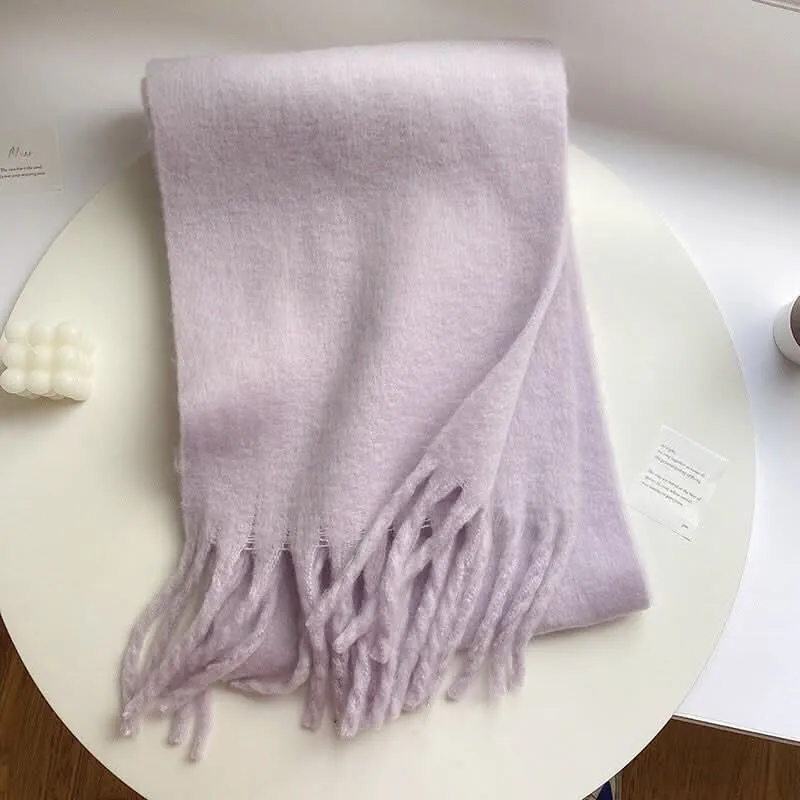 Women's Mohair Winter Scarf – Thick Warm Shawl