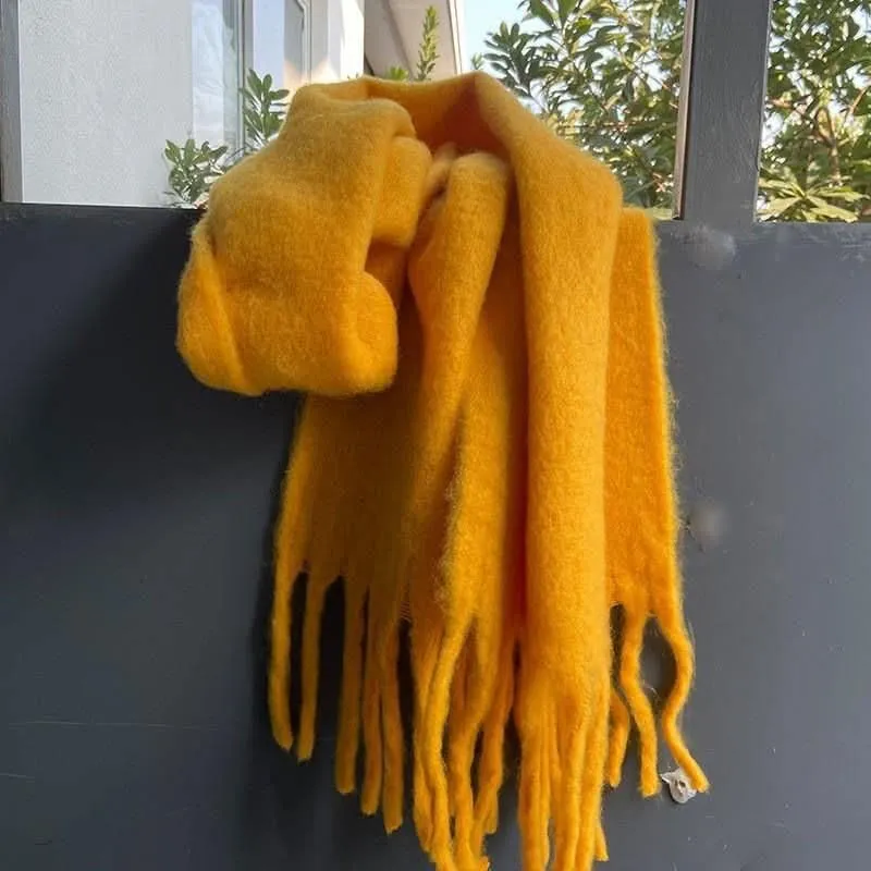 Women's Mohair Winter Scarf – Thick Warm Shawl