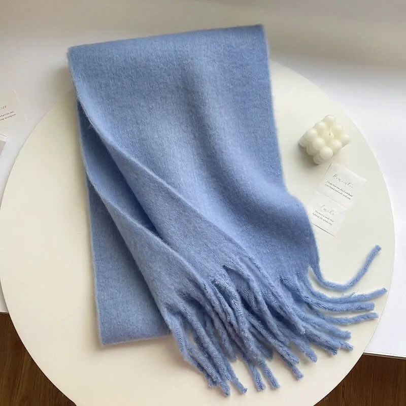 Women's Mohair Winter Scarf – Thick Warm Shawl
