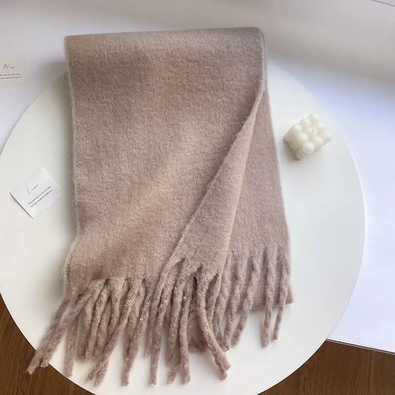 Women's Mohair Winter Scarf – Thick Warm Shawl