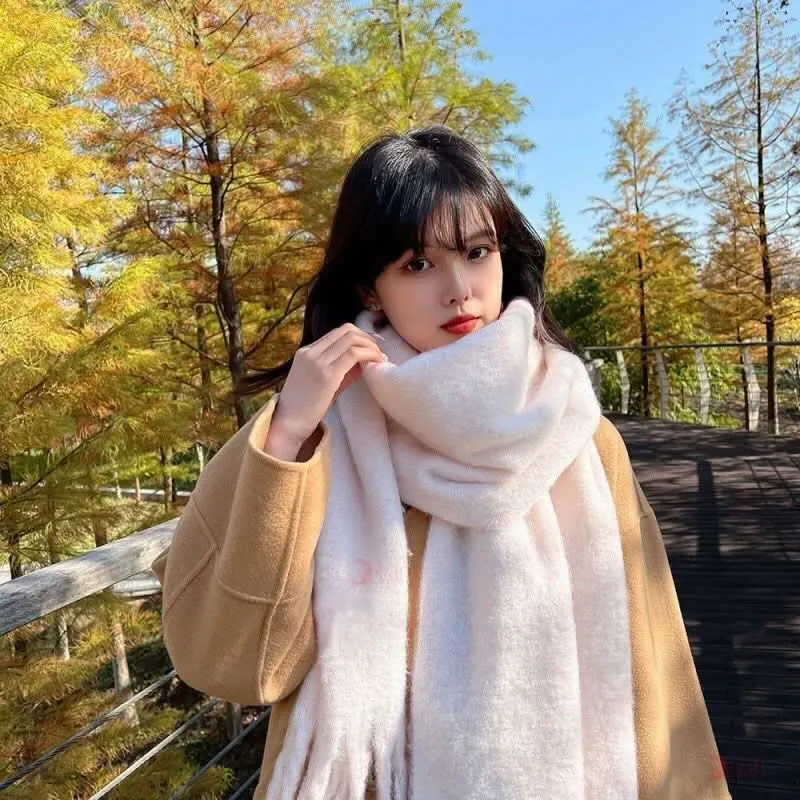 Women's Mohair Winter Scarf – Thick Warm Shawl