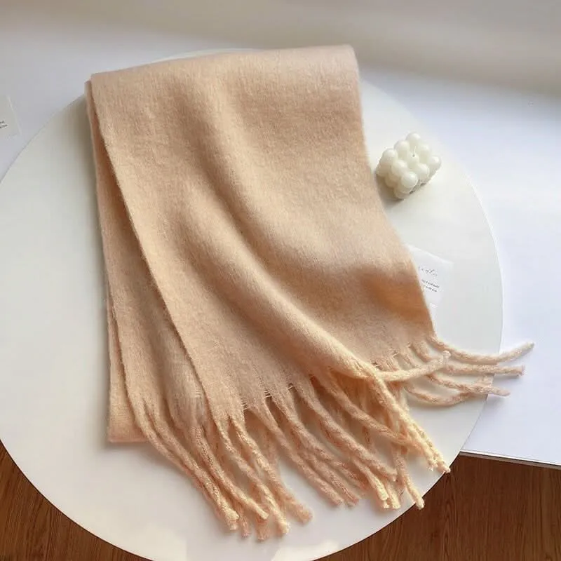 Women's Mohair Winter Scarf – Thick Warm Shawl