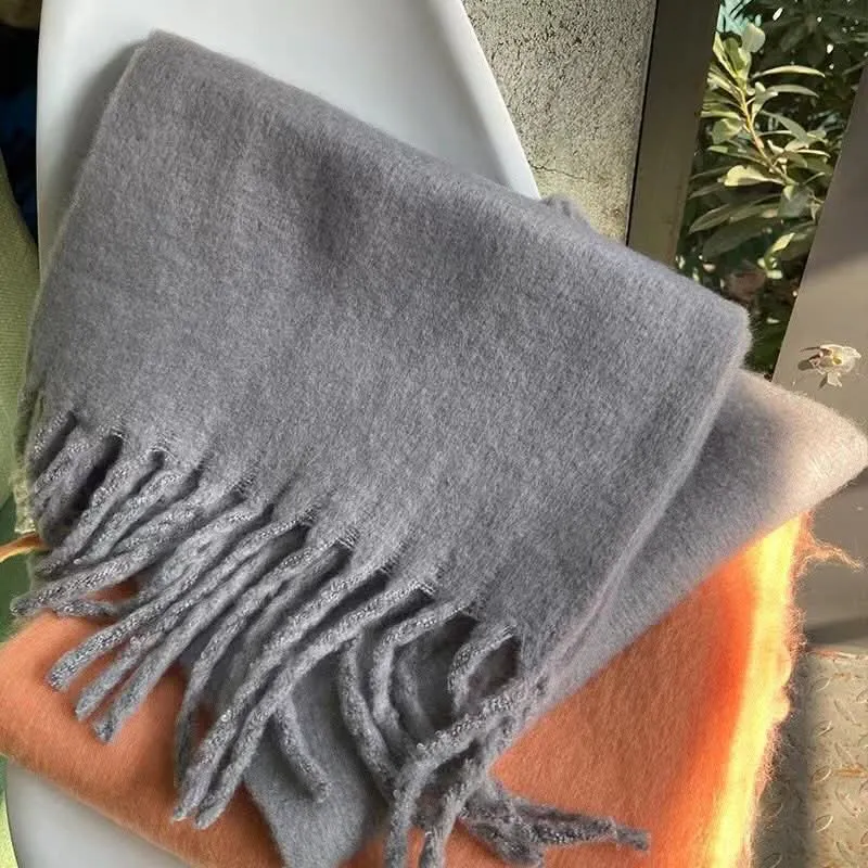 Women's Mohair Winter Scarf – Thick Warm Shawl