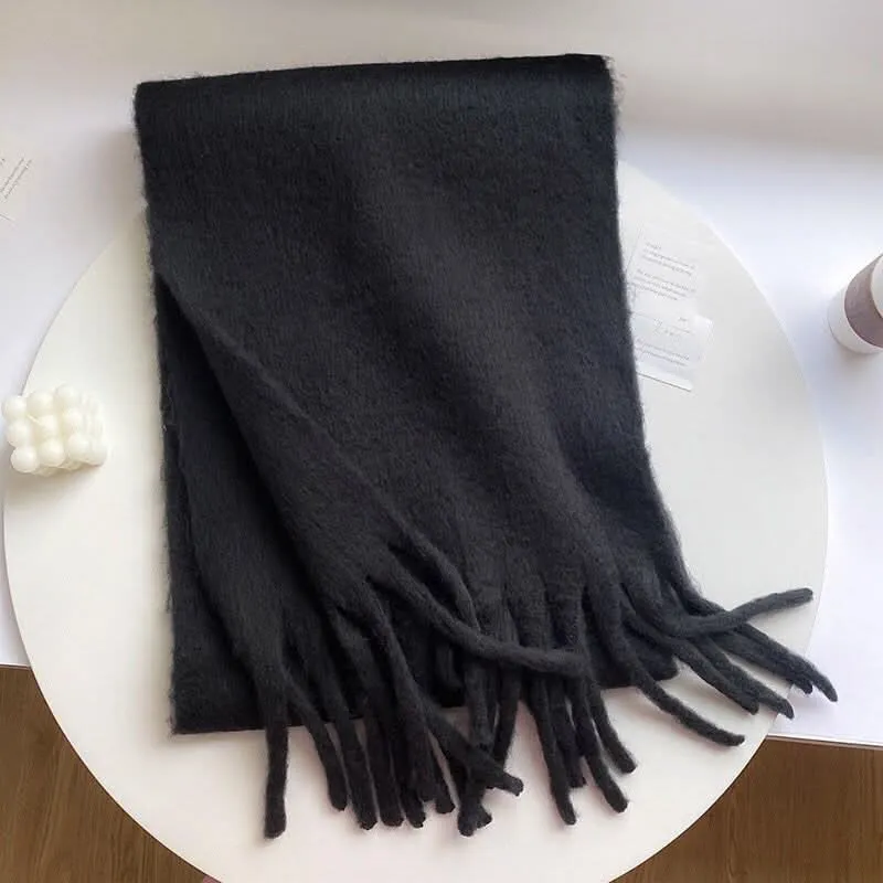 Women's Mohair Winter Scarf – Thick Warm Shawl