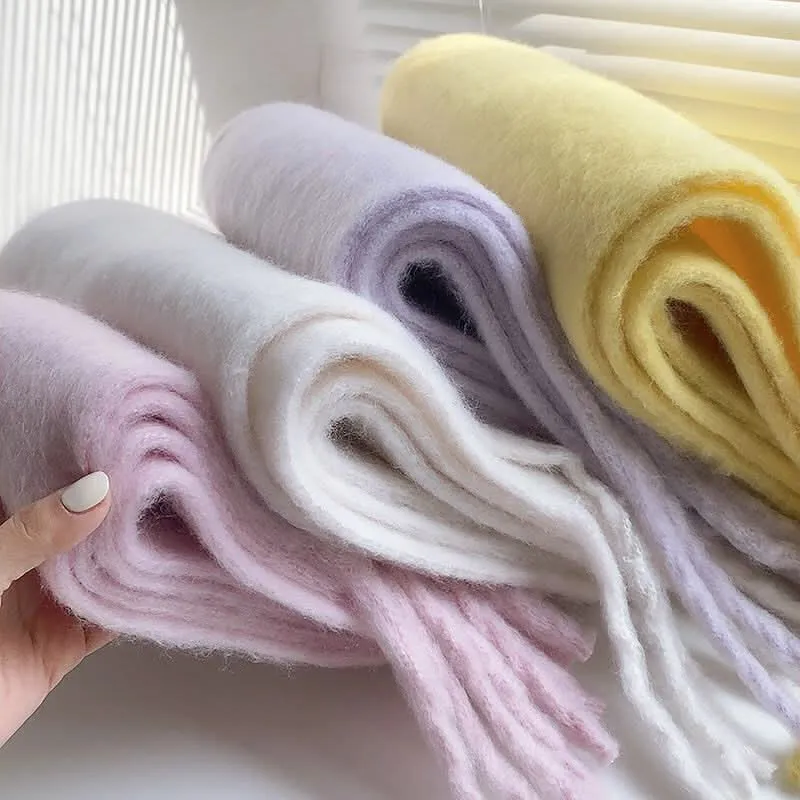 Women's Mohair Winter Scarf – Thick Warm Shawl