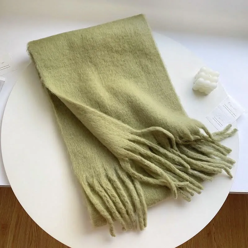 Women's Mohair Winter Scarf – Thick Warm Shawl
