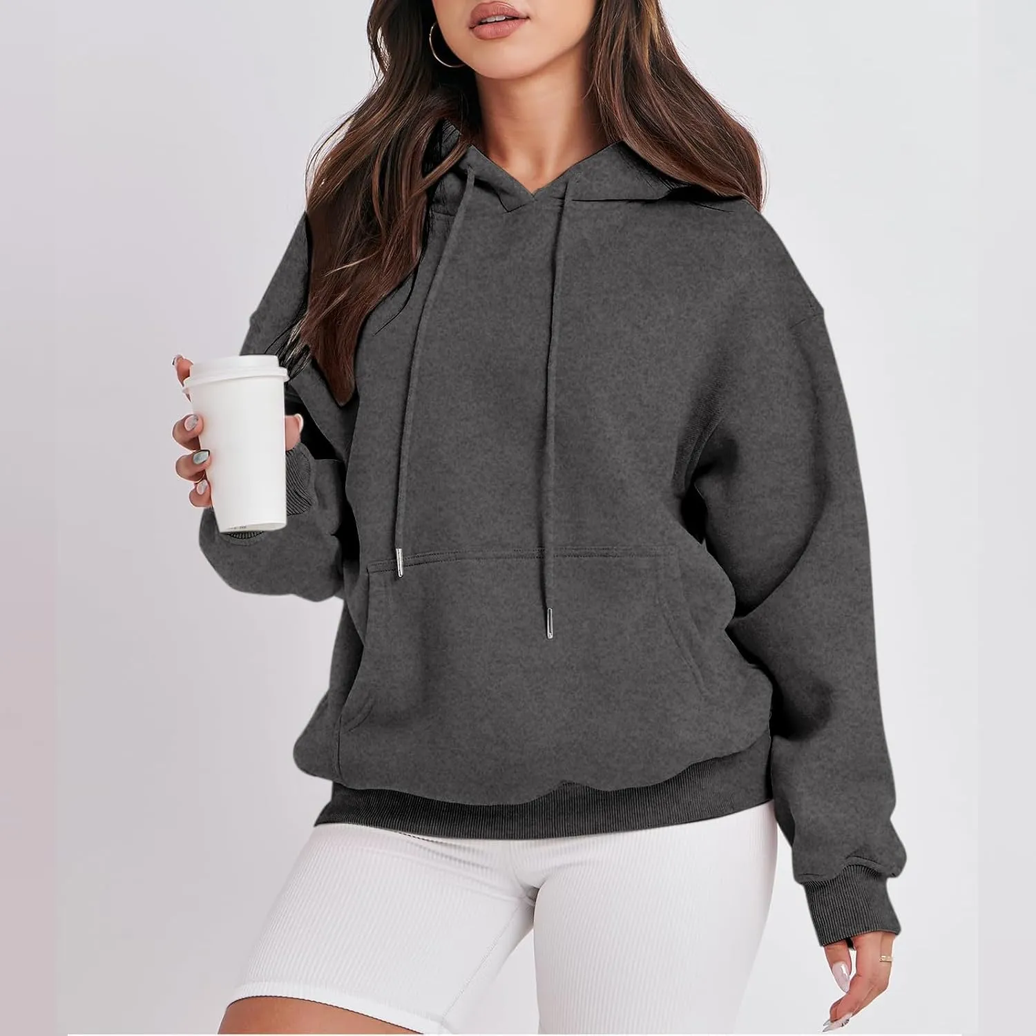 Womens Oversized Hoodies Fleece Sweatshirts Long Sleeve Sweaters Pullover Fall Outfits sweatshirts