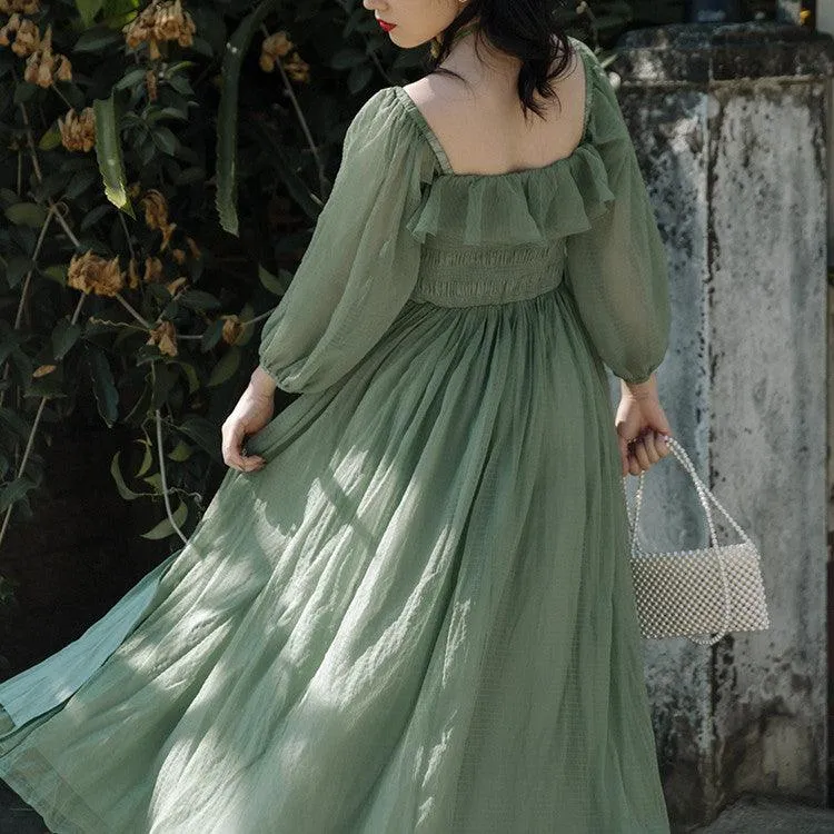 Women's Temperament Fashion Solid Color Dresses