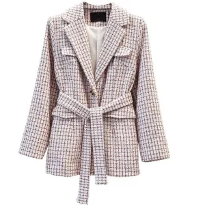 Women's Tweed Winter Jacket Coat