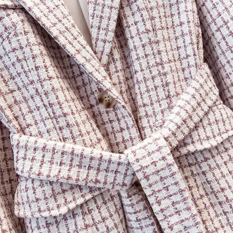 Women's Tweed Winter Jacket Coat