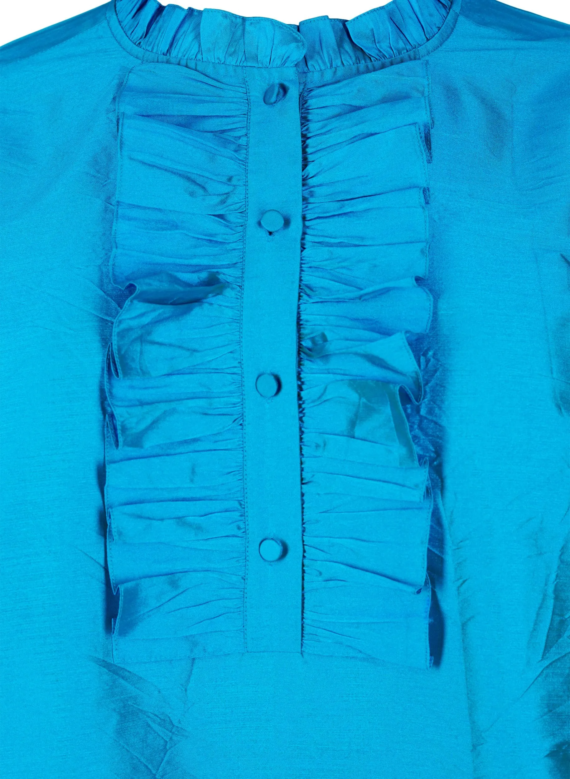 Zizzi Julia Blouse in Blue